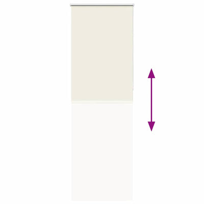 Luonnonvalkoinen rullaverho Lutia 80x210cm (kankaan leveys 75,7 cm)