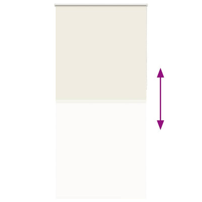 Luonnonvalkoinen rullaverho Lutia 110x210cm (kankaan leveys 105,7cm)