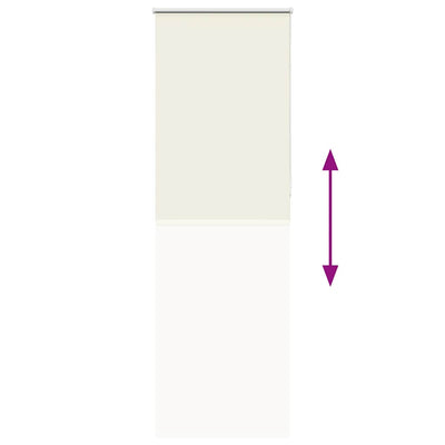 Luonnonvalkoinen rullaverho Lutia 85x230cm (kankaan leveys 80,7 cm)