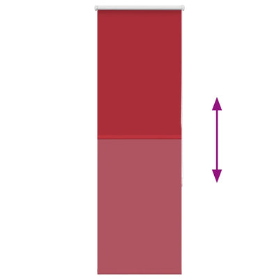 Punainen rullaverho blackout Lutia 60x150cm (kankaan leveys 55,7 cm)