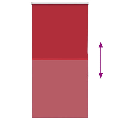 Punainen rullaverho blackout Lutia 70x150cm (kankaan leveys 65,7 cm)