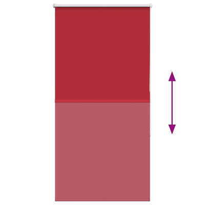 Punainen rullaverho blackout Lutia 80x175cm (kankaan leveys 75,7 cm)