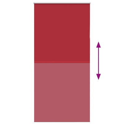 Punainen rullaverho blackout Lutia 100x230cm (kankaan leveys 95,7 cm)