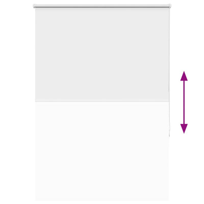 Valkoinen rullaverho blackout Lutia 100x130cm (kankaan leveys 95,7 cm)