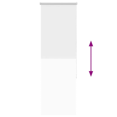 Valkoinen rullaverho blackout Lutia 60x150cm (kankaan leveys 55,7 cm)