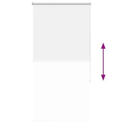 Valkoinen rullaverho blackout Lutia 65x150cm (kankaan leveys 60,7 cm)