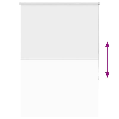 Valkoinen rullaverho blackout Lutia 90x150cm (kankaan leveys 85,7 cm)