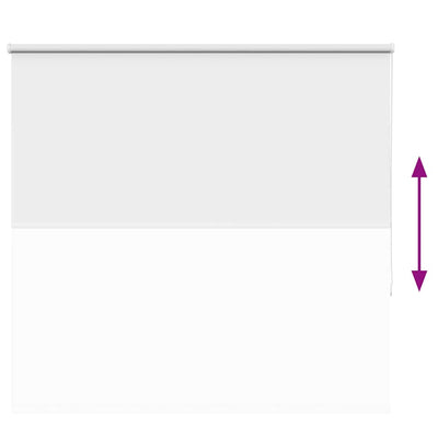 Valkoinen rullaverho blackout Lutia 160x150cm (kankaan leveys 156,6cm)