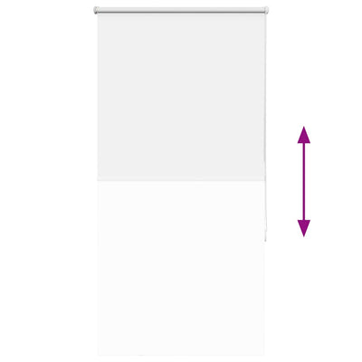 Valkoinen rullaverho blackout Lutia 75x175cm (kankaan leveys 70,7 cm)