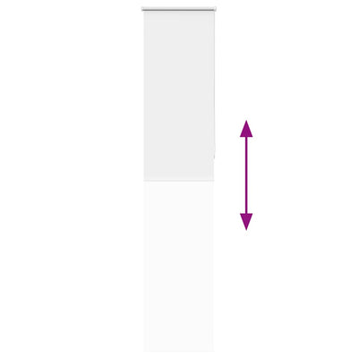 Valkoinen rullaverho blackout Lutia 60x210cm (kankaan leveys 55,7 cm)