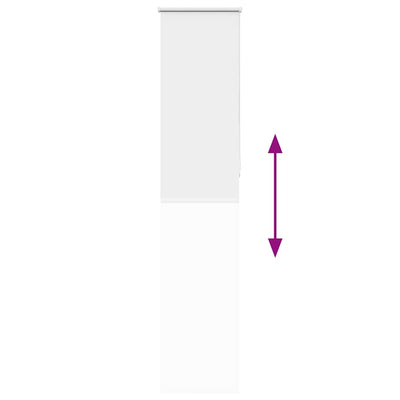 Valkoinen rullaverho blackout Lutia 40x230cm (kankaan leveys 35,7 cm)