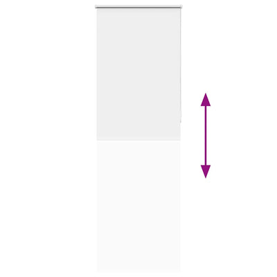 Valkoinen rullaverho blackout Lutia 85x230cm (kankaan leveys 80,7 cm)