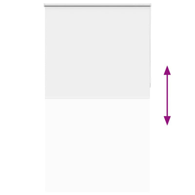 Valkoinen rullaverho blackout Lutia 125x230cm (kankaan leveys 121,6cm)