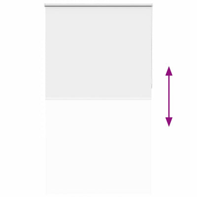 Valkoinen rullaverho blackout Lutia 130x230cm (kankaan leveys 126,6cm)