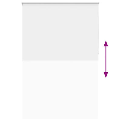 Valkoinen rullaverho blackout Lutia 155x230cm (kankaan leveys 151,6cm)