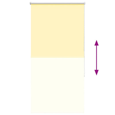 Keltainen rullaverho blackout Lutia 70x150cm (kankaan leveys 65,7 cm)
