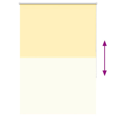 Keltainen rullaverho blackout Lutia 100x150cm (kankaan leveys 95,7 cm)