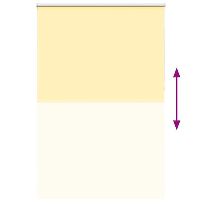 Keltainen rullaverho blackout Lutia 165x230cm (kankaan leveys 161,6cm)