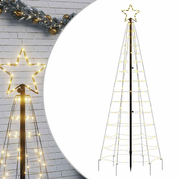 LED-joulukuusi piikeillä 220 LEDiä lämpimän valkoisena 180 cm