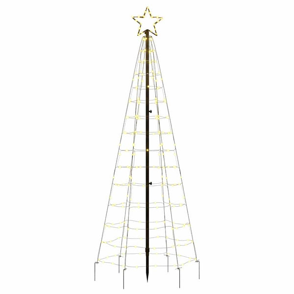 LED-joulukuusi piikeillä 220 LEDiä lämpimän valkoisena 180 cm