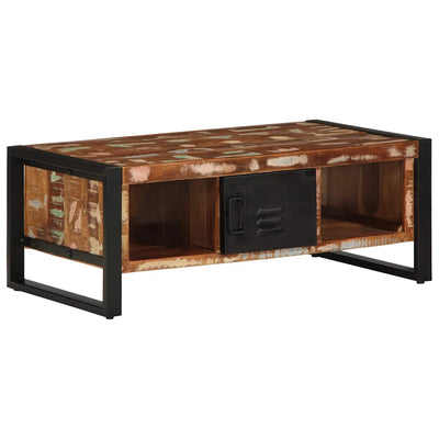 Monivärinen sohvapöytä Tatarusanu 90x50x36cm (massiivipuu kierrätetty)