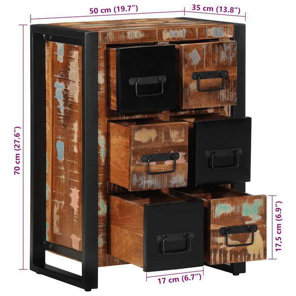 Senkki Alison 50x35x70cm (massiivipuu kierrätetty)