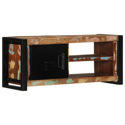 TV-kaappi 80x30x35 cm Kierrätetty massiivipuu