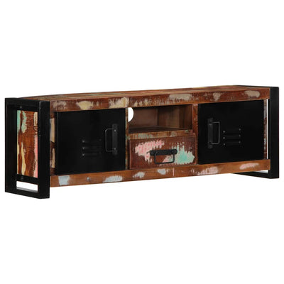 TV-kaappi 100x30x35 cm Kierrätetty massiivipuu