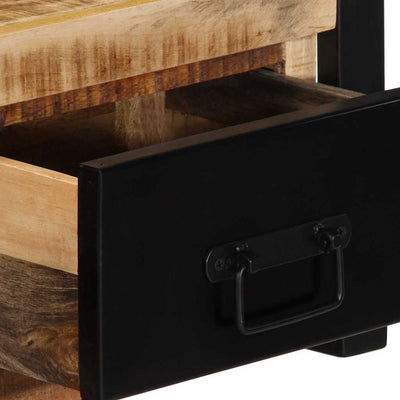 TV-kaappi 100x30x25 cm Massiivipuuta mango
