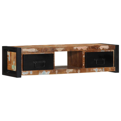 TV-kaappi 100x30x25 cm Kierrätetty massiivipuu
