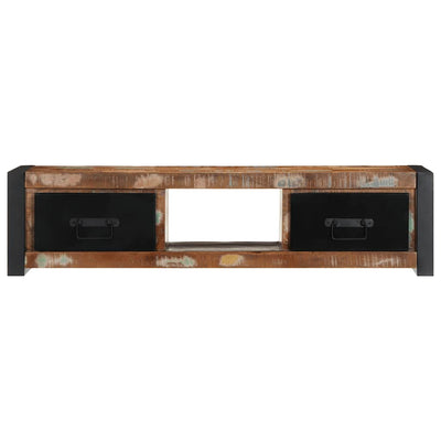 TV-kaappi 100x30x25 cm Kierrätetty massiivipuu