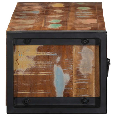 TV-kaappi 100x30x25 cm Kierrätetty massiivipuu