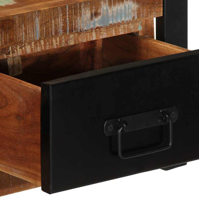TV-kaappi 100x30x25 cm Kierrätetty massiivipuu