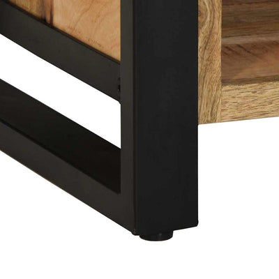 Kenkäpenkki Ruskea 100 x 40 x 50 cm Täysi Mangopuu