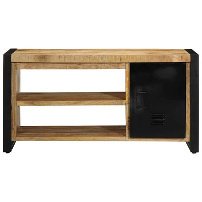 Kenkäpenkki Ruskea 100 x 40 x 50 cm Täysi Mangopuu