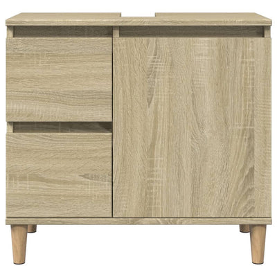 Sonoma-tammi kylpyhuonekalustesarja Beisim puu (3-osainen)