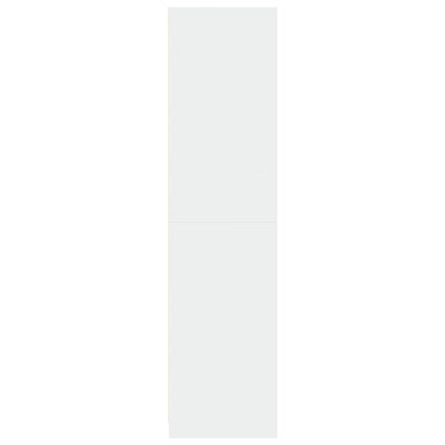 Vaatekaappi valkoinen 30x50x200 cm tekninen puu