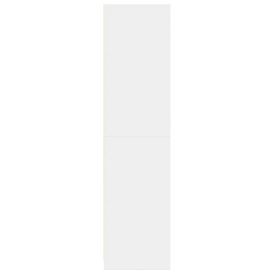 Vaatekaappi valkoinen 80x50x200 cm tekninen puu
