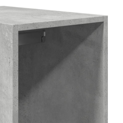 Betoninharmaa vaatekaappi Onal 30x50x200cm (lastulevy)