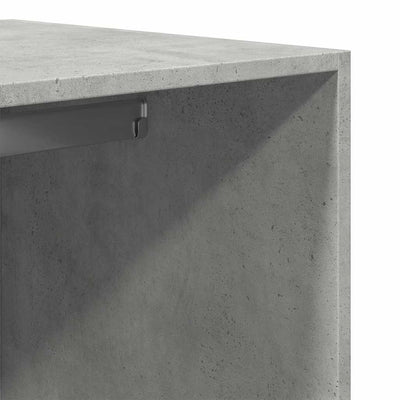 Betoninharmaa vaatekaappi Onal 80x50x200cm (lastulevy)