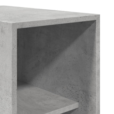 Betoninharmaa vaatekaappi Onal 30x50x200cm (lastulevy)