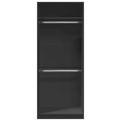 Musta vaatekaappi Onal 80x50x200cm (puinen)