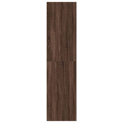 Vaatekaappi ruskea tammi 80x50x200 cm tekninen puu