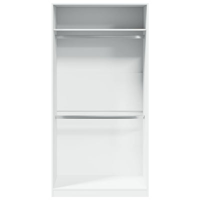 Valkoinen vaatekaappi Onal 100x50x200cm (lastulevy)