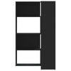 Musta kulmakirjahylly Lavanda 85x85x140cm (4 tasoa, puinen)