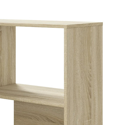 Kulmakirjahylly 4 tasoa Sonoma-tammi 85x85x140 cm tekninen puu