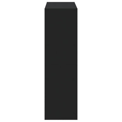 Kirjahylly musta 102x32x108 cm tekninen puu