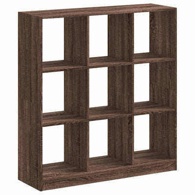 Kirjahylly ruskea tammi 102x32x108 cm tekninen puu