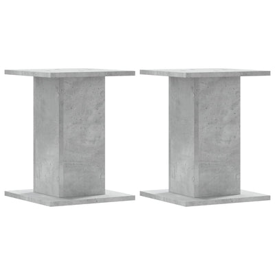 Kasvitelineet 2 kpl betoninharmaa 30x30x40 cm tekninen puu