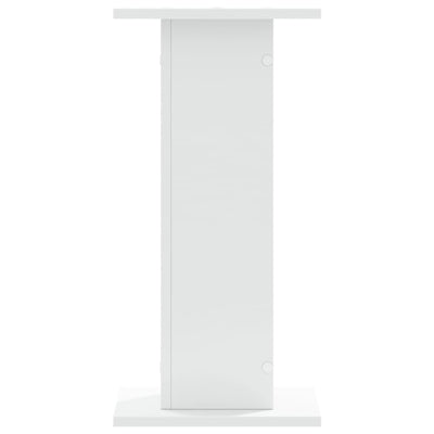Kasvitelineet 2 kpl valkoinen 30x30x60 cm tekninen puu